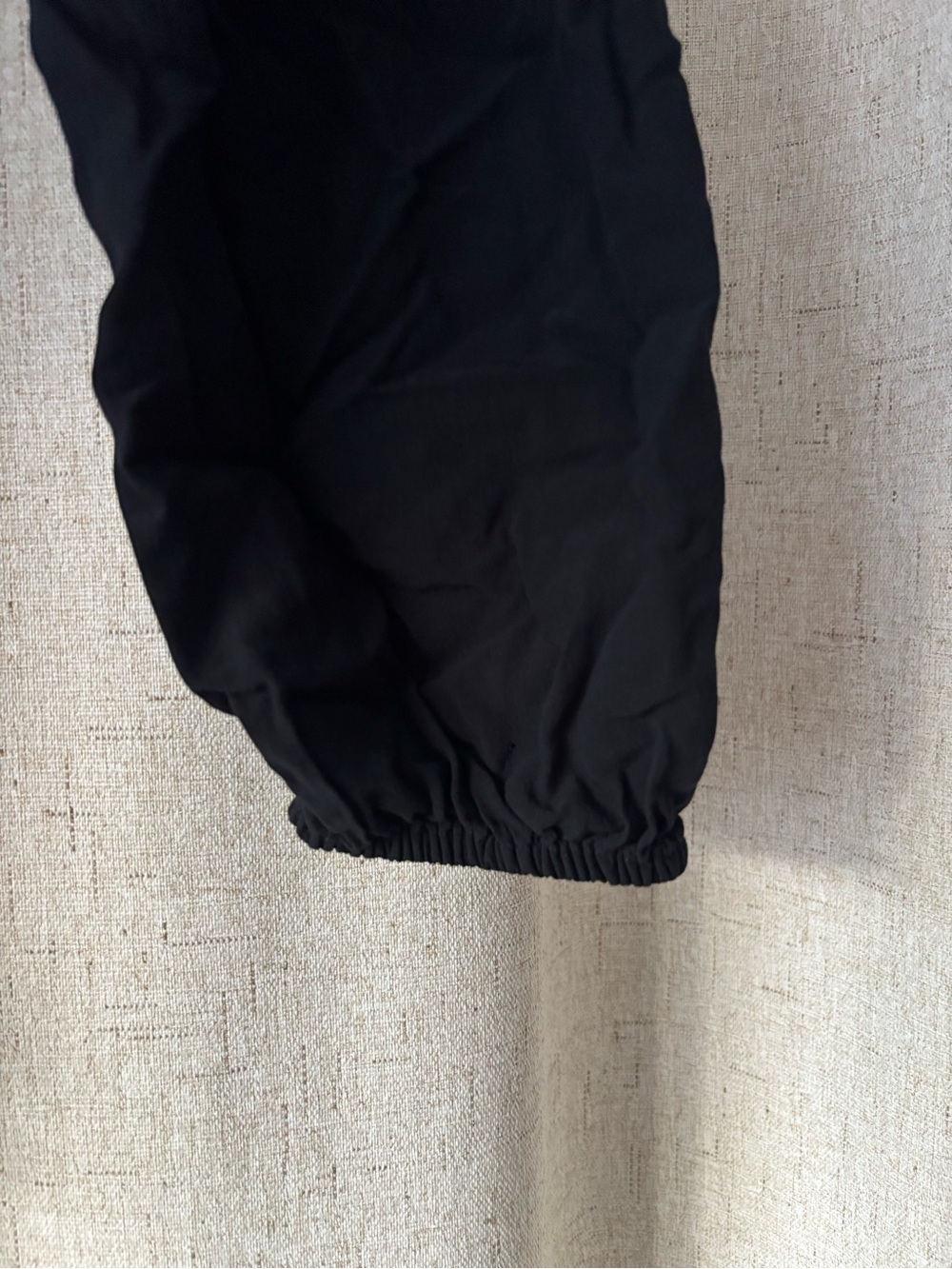 LOFT Black Wrap Blouse with Tie Waist and Puff Sleeves - Picture 2 of 6